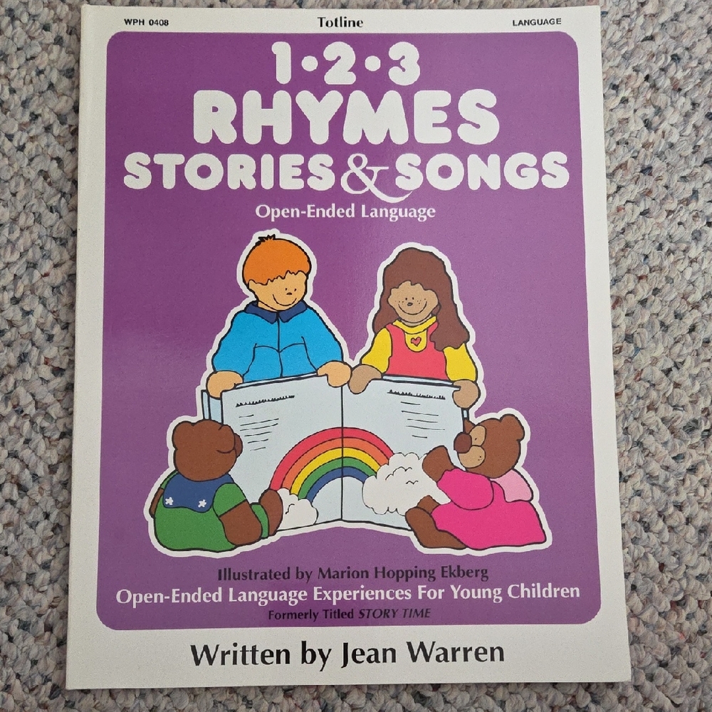 1-2-3 Rhymes Stories & Songs Book